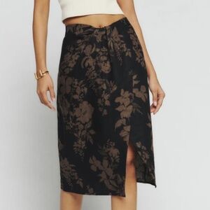 Reformation Hazel Linen Skirt